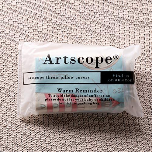 Artscope Funda de Cojín de Algodón de Lino Suave Funda de Almohada Cuadrado para Sofá Cama Decoración para Hogar 45x45cm,Set de 4 (Tema náutico de Dibujos Animados)