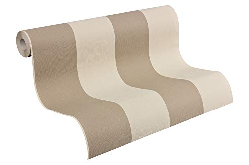 A.S. Création papel pintado de tejido-no-tejido Elegance beige marrón 10,05 m x 0,53 m 179036