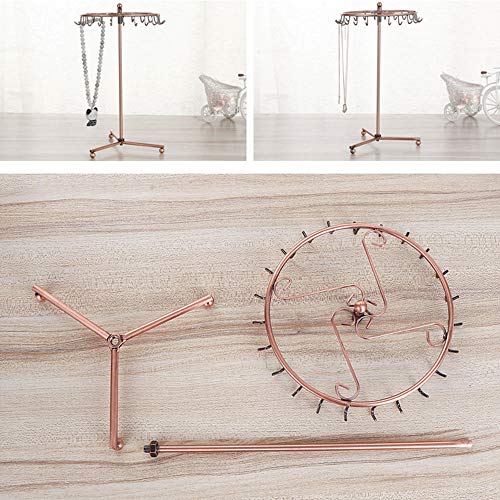 Asdomo - Soporte de Metal para Joyas, para Collares, Pendientes, gargantillas, Pulseras, Pendientes, Organizador de aretes, Gran Idea de Regalo, decoración de tocador, Paraguas Negro, 29x20cm