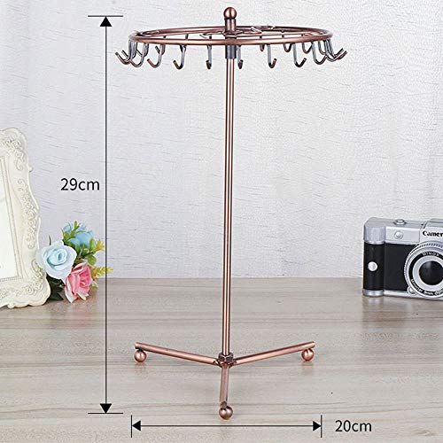 Asdomo - Soporte de Metal para Joyas, para Collares, Pendientes, gargantillas, Pulseras, Pendientes, Organizador de aretes, Gran Idea de Regalo, decoración de tocador, Paraguas Negro, 29x20cm