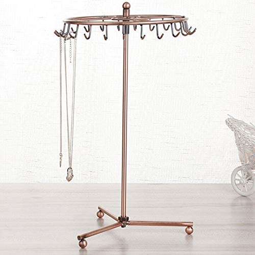 Asdomo - Soporte de Metal para Joyas, para Collares, Pendientes, gargantillas, Pulseras, Pendientes, Organizador de aretes, Gran Idea de Regalo, decoración de tocador, Paraguas Negro, 29x20cm