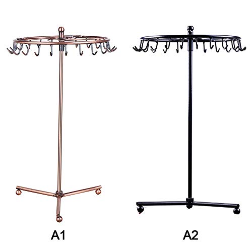 Asdomo - Soporte de Metal para Joyas, para Collares, Pendientes, gargantillas, Pulseras, Pendientes, Organizador de aretes, Gran Idea de Regalo, decoración de tocador, Paraguas Negro, 29x20cm