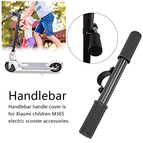 ASEOK Scooter Manillar para niños Barra de Agarre Ajustable Holder Seguro Kids Barandilla para Xiaomi M365 Scooter (Negro)