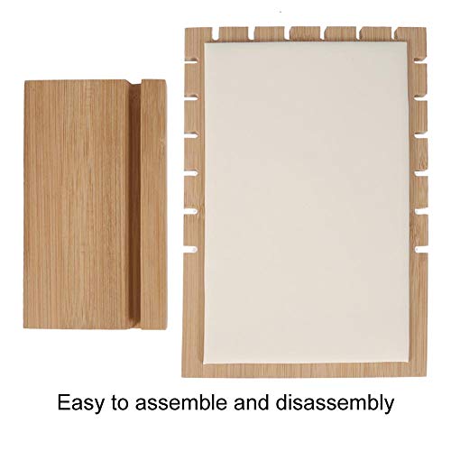 ASHATA Sostenedor de la joyería, decoración casera de Madera Respetuoso del Medio Ambiente Duradero extraíble Soporte de la joyería Estante, para Collar Pulsera para Pendiente(White)