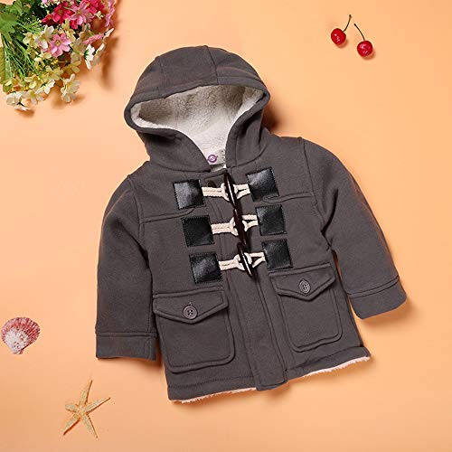 ASHOP Ropa Bebe, Abrigo Bebe niña Invierno Chaqueta Tops (Gris,2-3años)