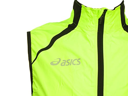 Asics - Chaleco fluorescente de seguridad, color amarillo, 17709-S, amarillo, S