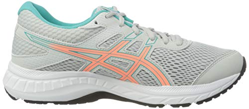 Asics Gel-Contend 6, Sneaker Womens, Glacier Grey/Sun Coral, 40 EU