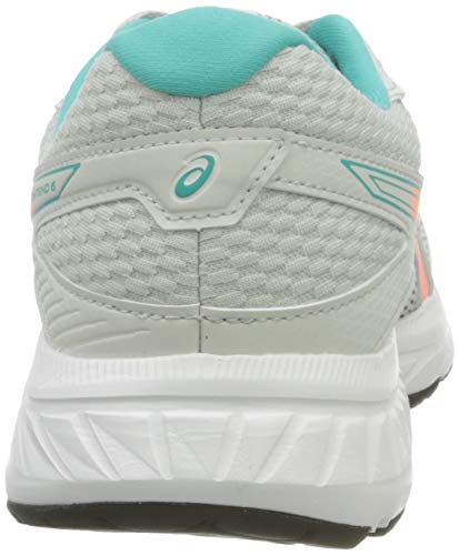 Asics Gel-Contend 6, Sneaker Womens, Glacier Grey/Sun Coral, 40 EU