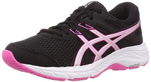 ASICS Gel-Contend 6, Zapatillas para Correr para Mujer, Black Pink GLO, 38 EU
