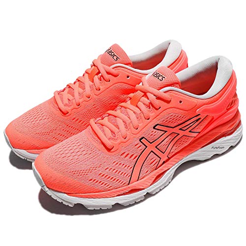 Asics Gel-Kayano 24, Zapatillas de Running para Mujer, Rosa (Flash Coral/Black/White), 38 EU