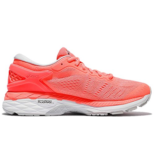Asics Gel-Kayano 24, Zapatillas de Running para Mujer, Rosa (Flash Coral/Black/White), 38 EU