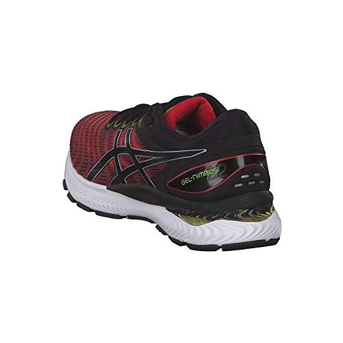 Asics Gel-Nimbus 22, Running Shoe para Hombre, Clásico Rojo/Negro, 44.5 EU