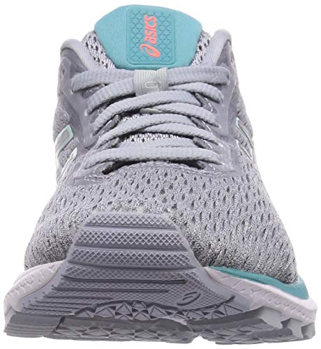 ASICS GT-1000 9, Zapatillas de Running para Mujer, Piedmont Grey Bio Mint, 40.5 EU