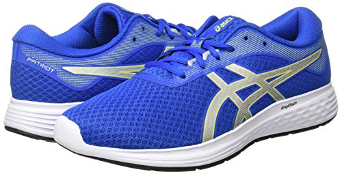 Asics Patriot 11, Road Running Shoe para Hombre - Tuna Blue/Pure Silver - 43.5 EU