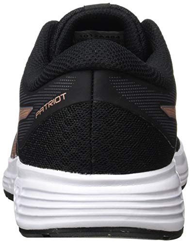 Asics Patriot 11, Running Shoe Womens, Black/Rose Gold, 39 EU