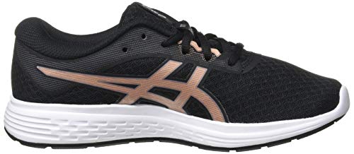 Asics Patriot 11, Running Shoe Womens, Black/Rose Gold, 39 EU