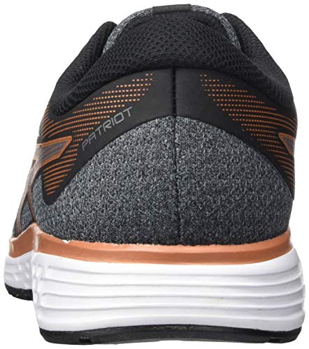 Asics Patriot 11 Twist, Zapatillas de Running para Hombre, Negro/Gris de Davy, 44 EU