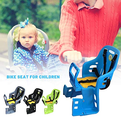 Asiento de bicicleta para niños, asientos de bicicleta livianos para niños Múltiples opciones para niños pequeños Protección de cinturón de seguridad de tres puntos para menores de 6 años Niños Niñas
