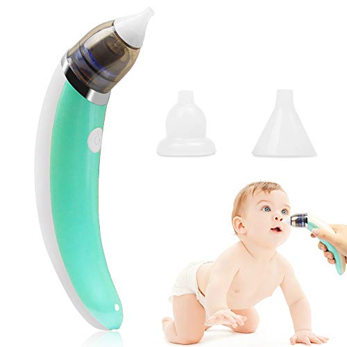 Aspirador Nasal Bebes Electrico, carga USB con 5 niveles de succión 2 tamaños Puntas de silicona, Portátil Aspirador Nasal para Recién Nacidos