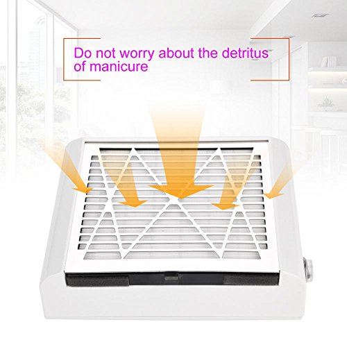 Aspirador polvo de uñas 40W, Máquina de Colector de Polvo de Succión de Alta Potencia, Uñas, Ventilador, Equipo Profesional de Arte de Pedicura, Manicura
