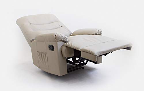 Astan Hogar Sillón Relax con Reclinación Manual, Arena, Talla Única
