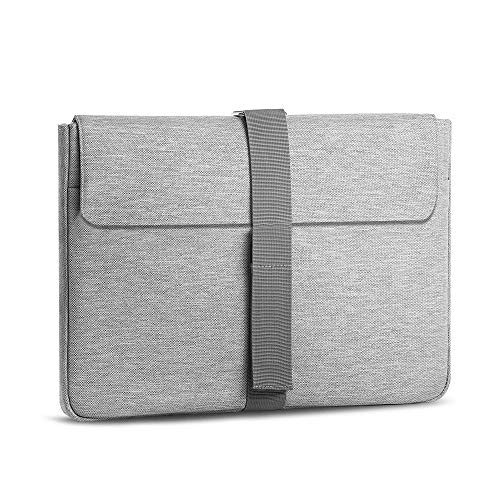 AtailorBird Funda para PC Portátil 15.6 Pulgadas Bolsa de Ordenador Resistente e Impermeable Protectora para Laptop Multifuncional para MacBook Air,MacBook Pro - Gris