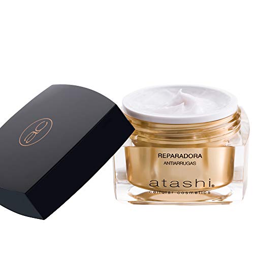 Atashi Antiedad - Crema Reparadora Antiarrugas | Reparación y Renovación | Corrige Arrugas Profundas | Efecto Botox Natural y Anti-Estrés | Ultra-hidratante | Con Retinol y Vitamina E - 50ml