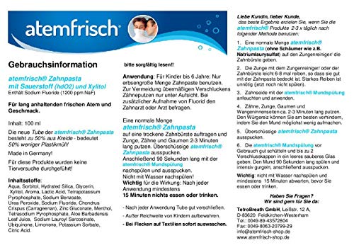 Atemfrisch Zahnpasta - Pasta de Dientes 100 ml, 1 Unidad, 135 g