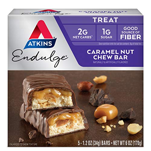 Atkins Endulge Bar Caramel Nut Chew, Caramel Nut Chew 5 Pack
