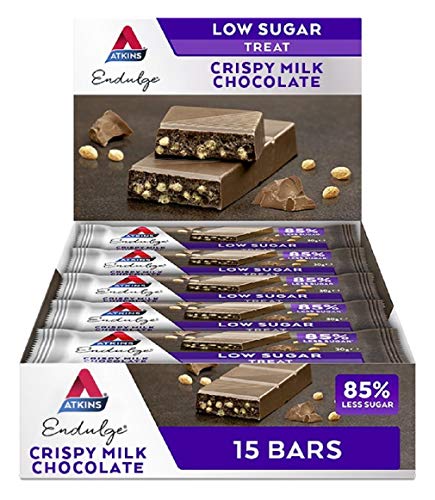 Atkins Endulge Milk Chocolate 30 g Low Carb Crisp Bars - 15-Pack