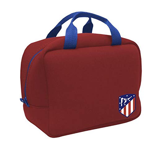 Atletico de Madrid Portacomidas Neopreno Bolsas Fiambreras bento-Porta Alimentos Artículos para el hogar Unisex Adulto, Compuesto, Multicolor (Multicolor), única