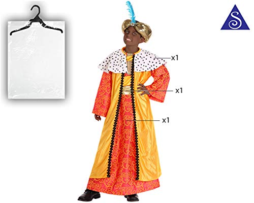 Atosa-32132 Atosa-32132-Disfraz Rey Mago niño infantil-talla color SURTIDO-Navidad, multicolor, 5 a 6 años (32132)