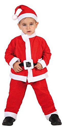 Atosa-69210 Disfraz Papá Noel Niño Infantil, color rojo, 3 a 4 años (69210)