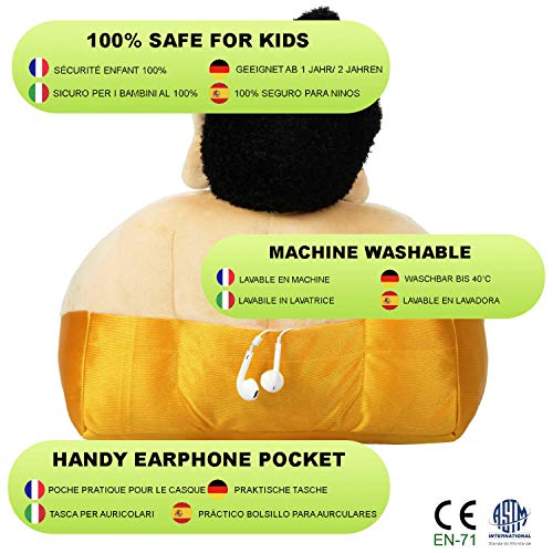 Atril Buda, Soporte cojín de Lectura para Libros, Tablets, iPad y eReaders – Regalo de Viaje, Almohada de Lectura