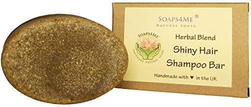 ATTIS - Champú de mezcla de hierbas de pelo brillante hecho a mano con raíces de jengibre, Henna, Chia Seed Amla Tulsi Shikakai y Reetha libre de sulfatos para hombres y mujeres