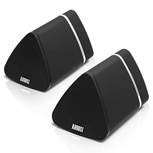 August MS515 Altavoz Estéreo Bluetooth Inalámbrico Portátil - Alcance de Bluetooth hasta 10m - Entrada de Audio - para Computadoras Portátiles/Teléfonos Móviles/Tablets