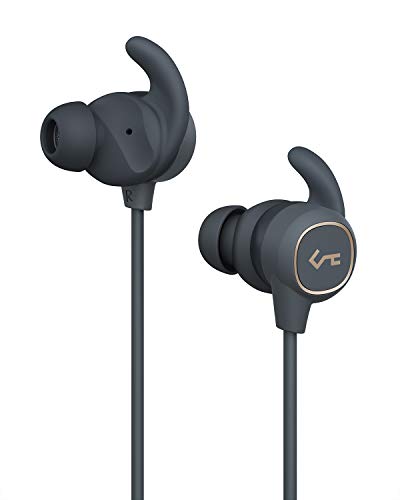 AUKEY Auriculares Bluetooth USB C, Auriculares Inalámbricos con Interruptor Inteligente, Impermeabilidad IPX6, Key Series B60, 8H de Duración de Batería, Micrófono Integrado para el Gimnasio y Correr