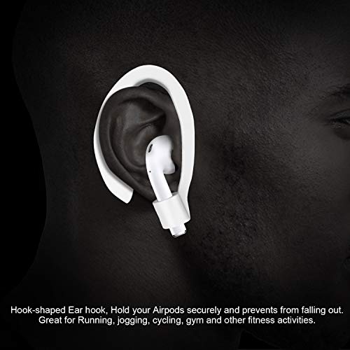 AUNEK - Funda de Silicona para AirPods, 9 en 1, con Enganche, Llavero, Correa, Ganchos para los oídos, Bolsa de Almacenamiento Suave para AirPods