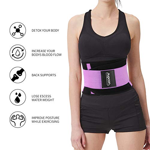 Aupcon Faja Reductora Adelgazantes,puede ajustar los cinturones,perder peso,quemar grasa abdominal,espalda para apoyar la gimnasia de hombres y mujeres.