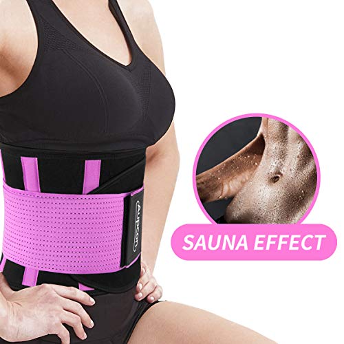 Aupcon Faja Reductora Adelgazantes,puede ajustar los cinturones,perder peso,quemar grasa abdominal,espalda para apoyar la gimnasia de hombres y mujeres.