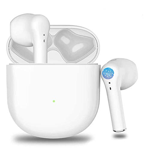Auriculares Bluetooth 5.0 Auricular Inalámbrico Control Táctil con Graves Profundos In-Ear Auriculares Bluetooth con Caja de Carga Rápida IPX5 Impermeables,para Airpods Android iPhone Auricular