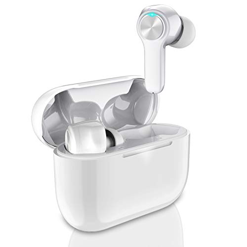 Auriculares Bluetooth 5.0 Inalámbricos Auriculares en la Oreja, 30H Playtime TWS In-Ear Estéreo Auriculares Deportivos con Hi-Fi Estéreo, con Caja de Carga y Micrófono Integrado, Control Tactil