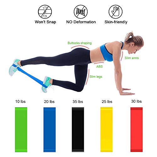 Aurorast Kit de Culturismo 4 Piezas-Gomas Elasticas Fitness| Push Up Bar 13-in-1| Comba Crossfit Hombre| Rueda Abdominales con Rodillera, Ejercicio en casa Equipo para Dar Forma a tu Cuerpo