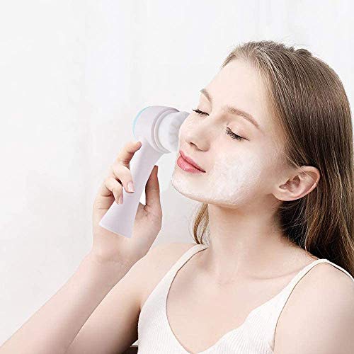 auvstar Cepillo de limpieza facial, Cepillo para lavar la cara, para limpieza profunda exfoliación manual ultrasuave de los poros de masaje para todos los tipos de piel (Azul 2)