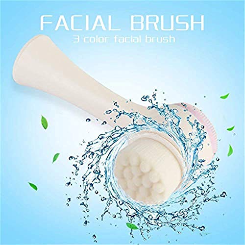 auvstar Cepillo de limpieza facial, Cepillo para lavar la cara, para limpieza profunda exfoliación manual ultrasuave de los poros de masaje para todos los tipos de piel (Azul 2)