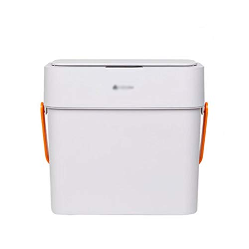 Aveo La Basura Moderna Puede, automático sin Contacto de Sensor de Movimiento infrarrojo Cubo de Basura, for la Cocina y de Oficina Inicio Papelera (Color : White, tamaño : 12L)