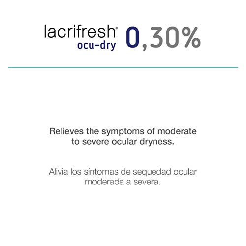 Avizor Lacrifresh Ocu-Dry 0.30%. Monodosis gotas oculares. 20 ampollas 0,4 ml de gotas oculares para aliviar los síntomas de la irritación ocular.