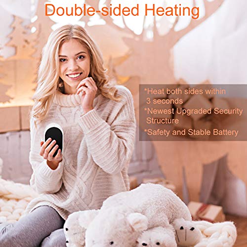 Awroutdoor Calentador de Mano Recargable,7800mAh /5200mAh Calentadores de Manos Bolsillo USB,Banco de Energía Power Bank Calentador de Mano eléctrico de Reutilizable para Esquiar, Acampar, Caminar