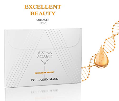 Axame - Mascarilla Facial Prémium Hipoalergénica con Sérum de Colágeno y Efecto AntiEnvejecimiento Para Combatir las Arrugas 25 ml