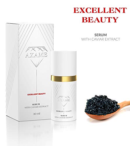 Axame - Sérum HIdratante Prémium Hipoalergénico con Extracto de Caviar y Efecto Alisador Para Combatir el Envejecimiento y las Arrugas 30 ml
